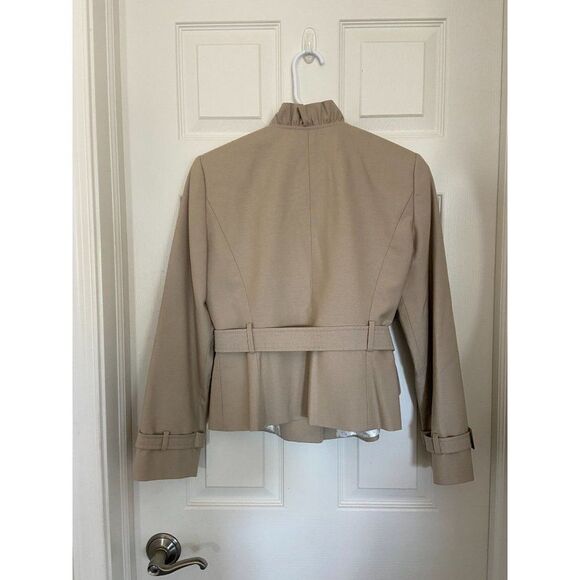 Tahari Tan Jacket/Blazer with Belt (Size 4P) - Picture 3 of 5